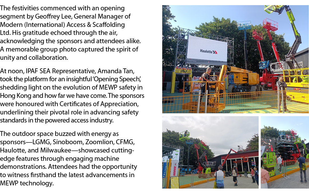 The festivities commenced with an opening segment by Geoffrey Lee, General Manager of Modern (International) Access &...