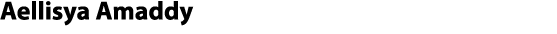 Aellisya Amaddy