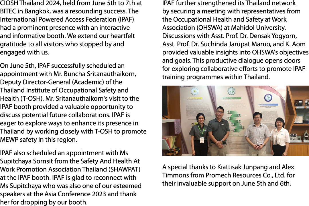 CIOSH Thailand 2024, held from June 5th to 7th at BITEC in Bangkok, was a resounding success. The International Power...