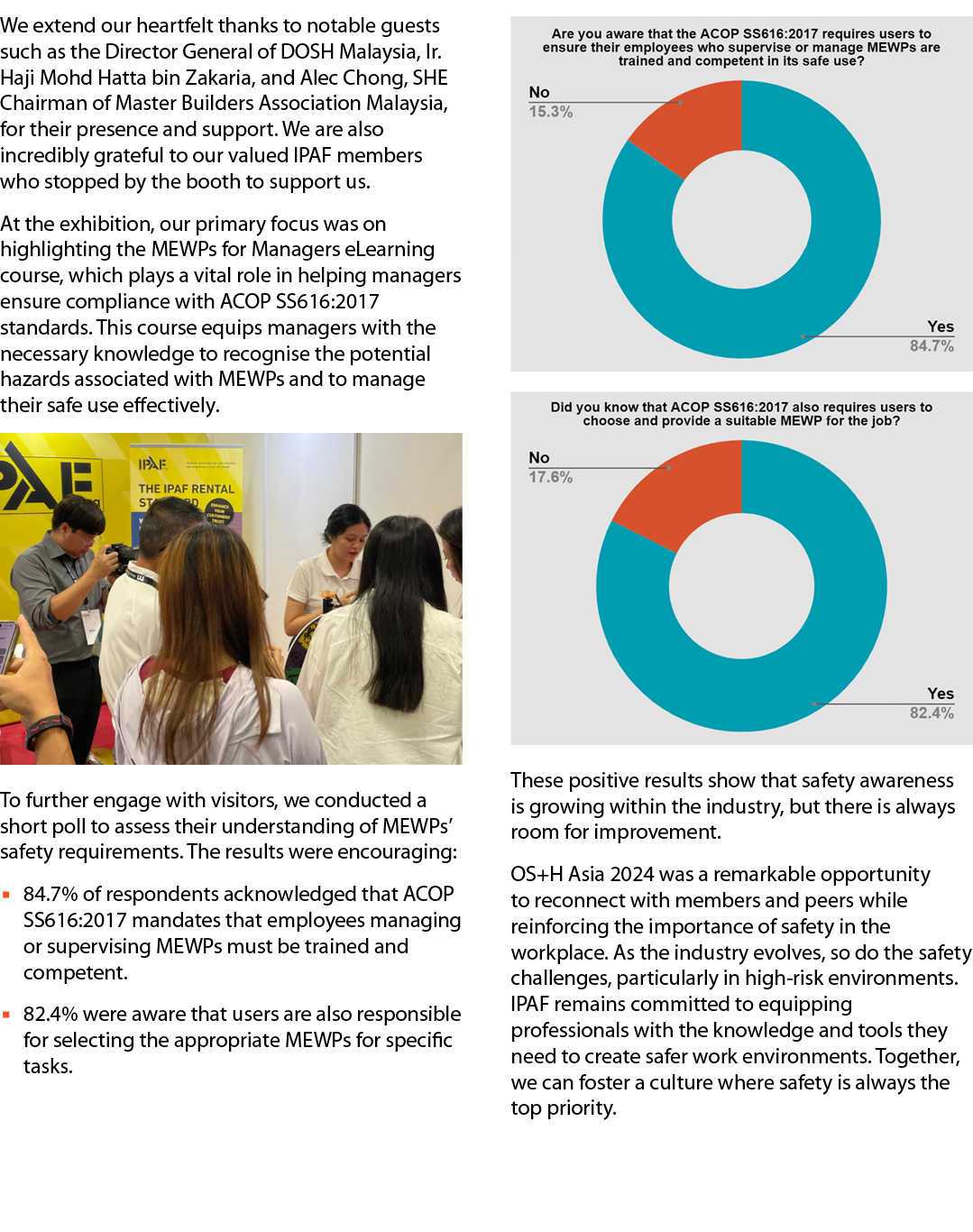 We extend our heartfelt thanks to notable guests such as the Director General of DOSH Malaysia, Ir. Haji Mohd Hatta b...