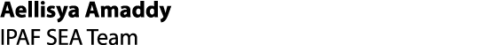 Aellisya Amaddy IPAF SEA Team
