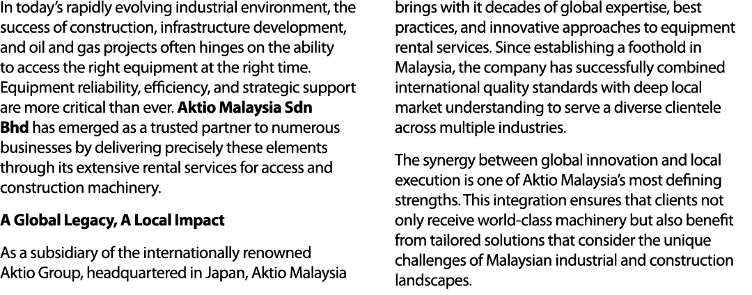 In today’s rapidly evolving industrial environment, the success of construction, infrastructure development, and oil ...