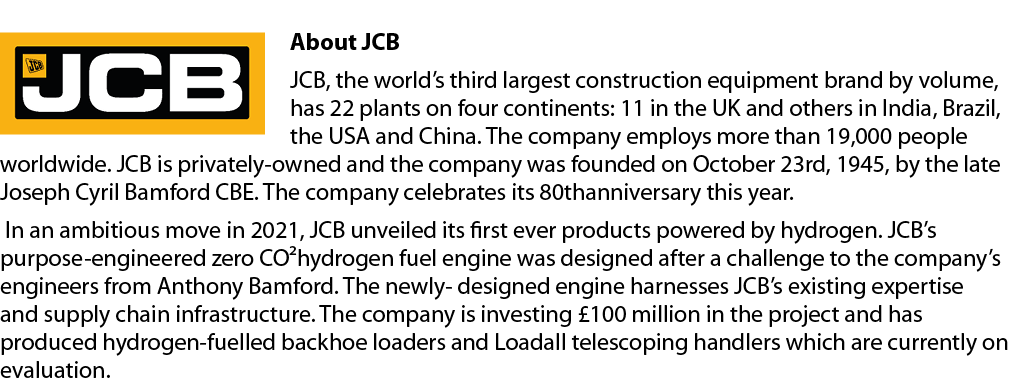 ￼About JCB JCB, the world’s third largest construction equipment brand by volume, has 22 plants on four continents: 1...