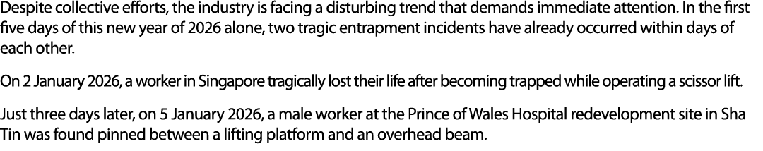 Despite collective efforts, the industry is facing a disturbing trend that demands immediate attention. In the first ...